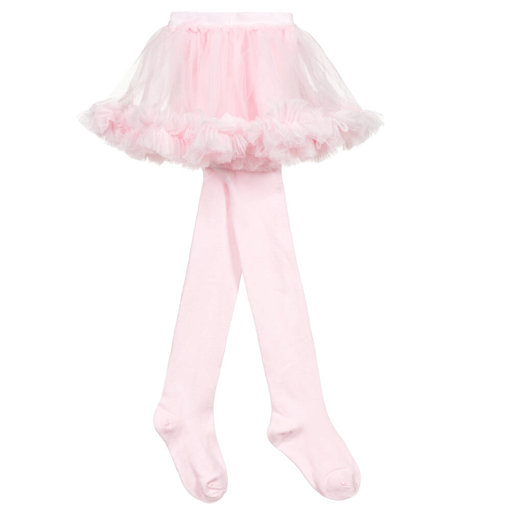 Caramelo Kids-Girls Ballet Pink Skirted Tights | Childrensalon Outlet