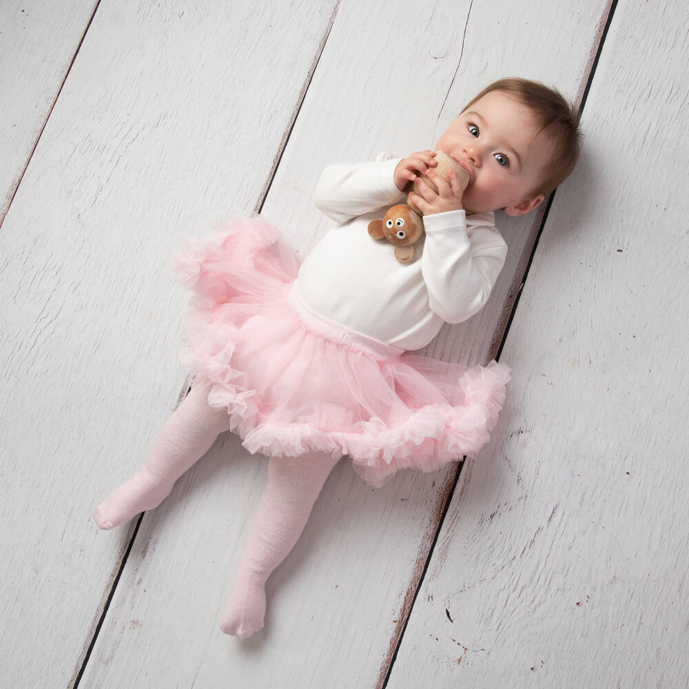 Caramelo Kids-Girls Ballet Pink Skirted Tights | Childrensalon Outlet