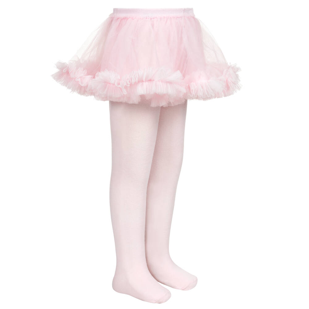Caramelo Kids-Girls Ballet Pink Skirted Tights | Childrensalon Outlet