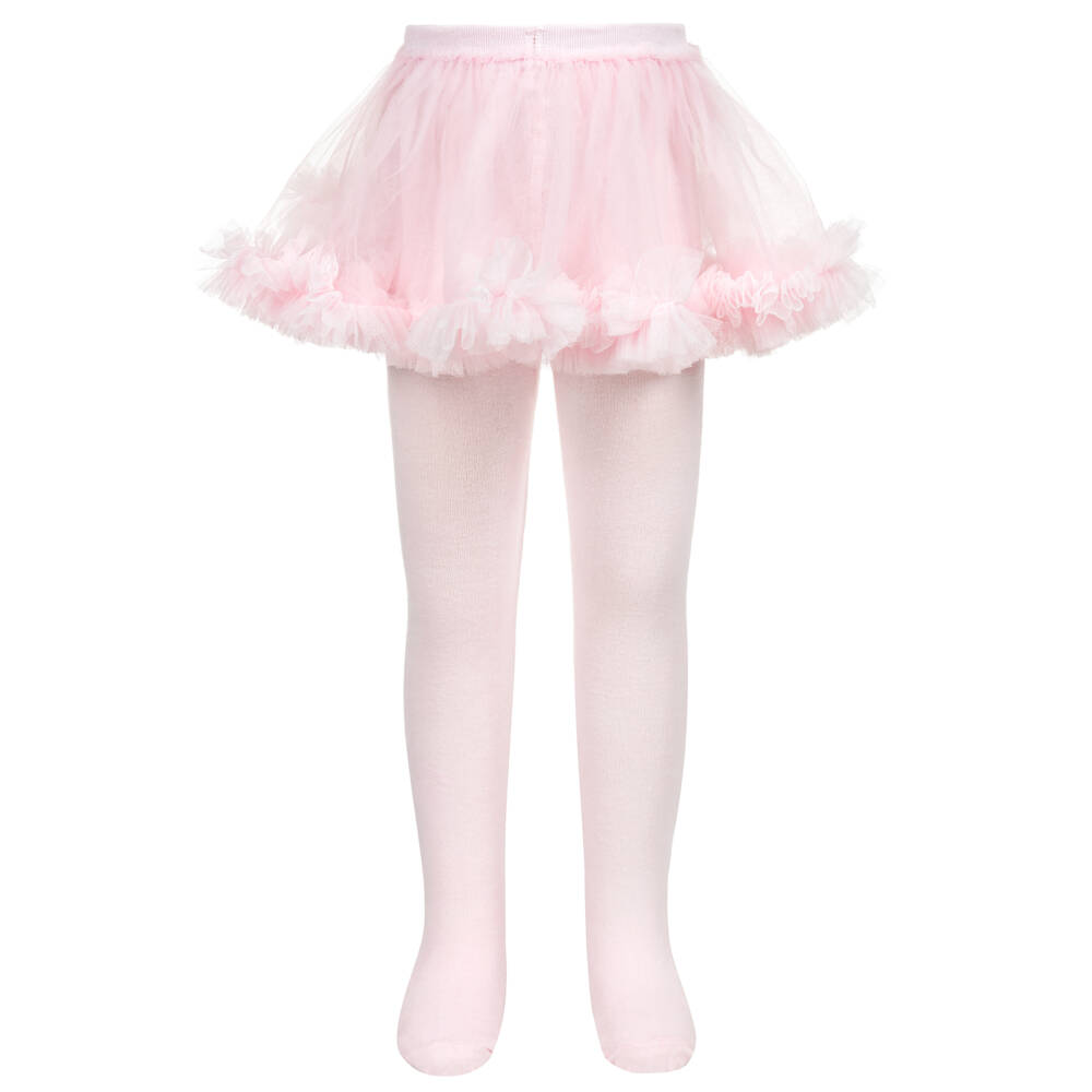Caramelo Kids-Girls Ballet Pink Skirted Tights | Childrensalon Outlet