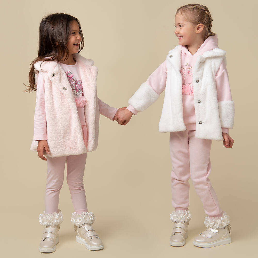 Kids faux fur gilet outlet