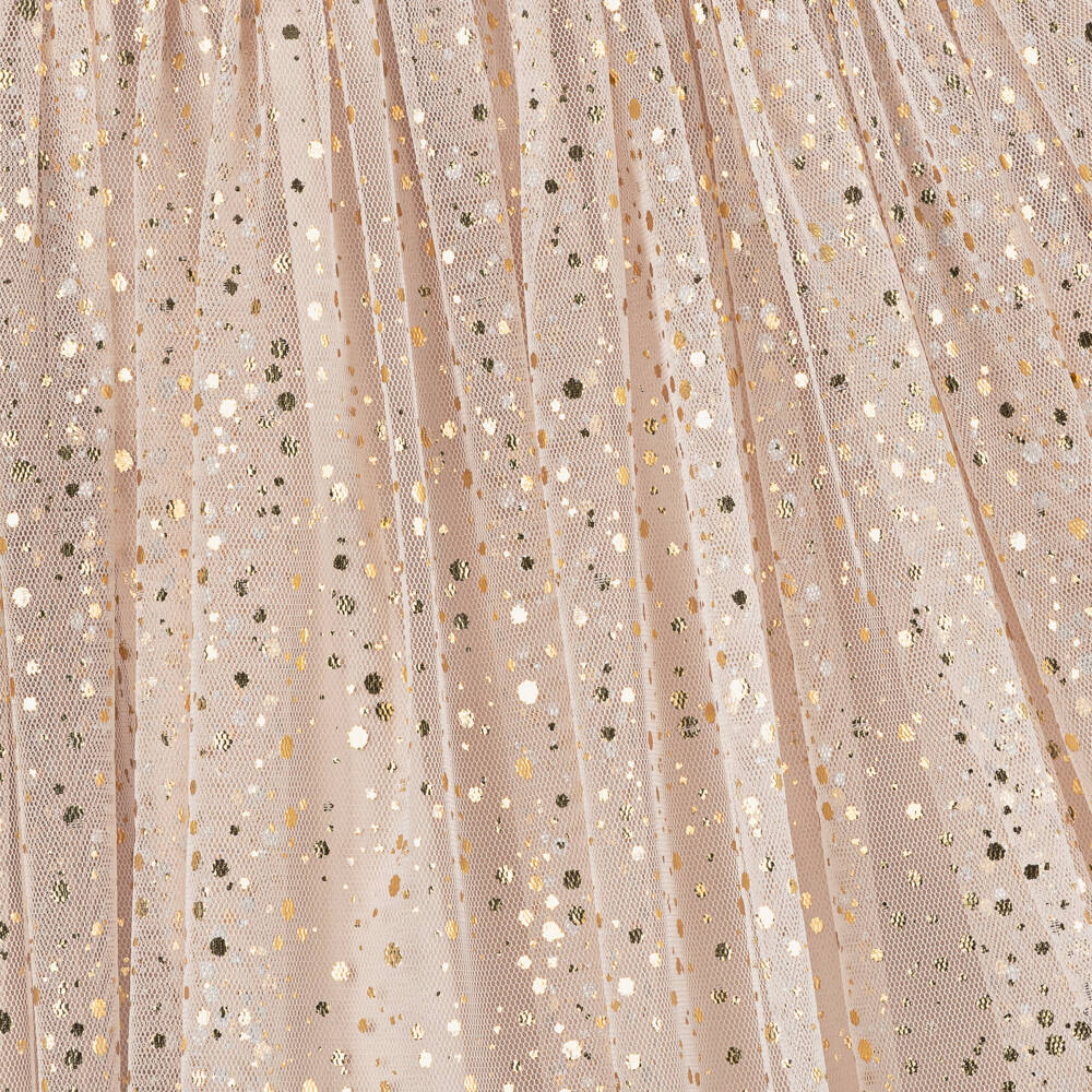 Caramelo Kids-Girls Beige Tulle & Jersey Dress | Childrensalon Outlet