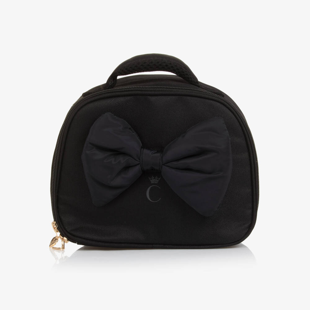 Caramelo Kids-Элегантная черная сумка для ланча с бантом для девочек | Childrensalon Outlet