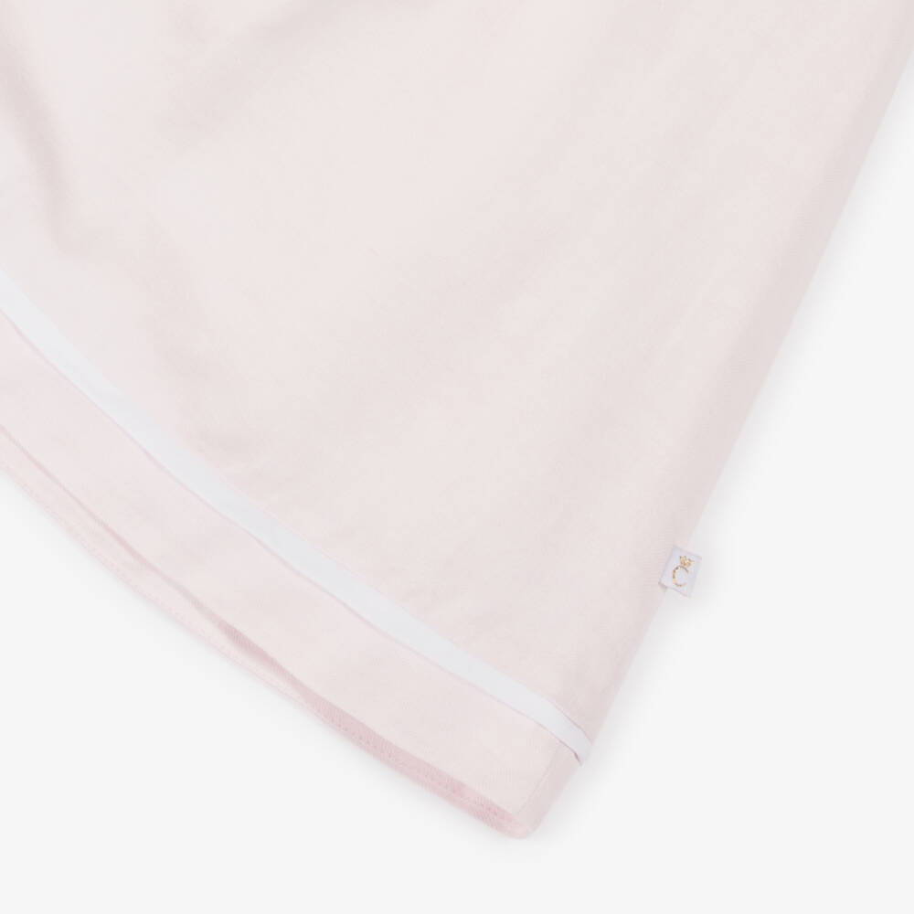 Caramelo Kids-Платье из льна и хлопка розового цвета для девочек | Childrensalon Outlet