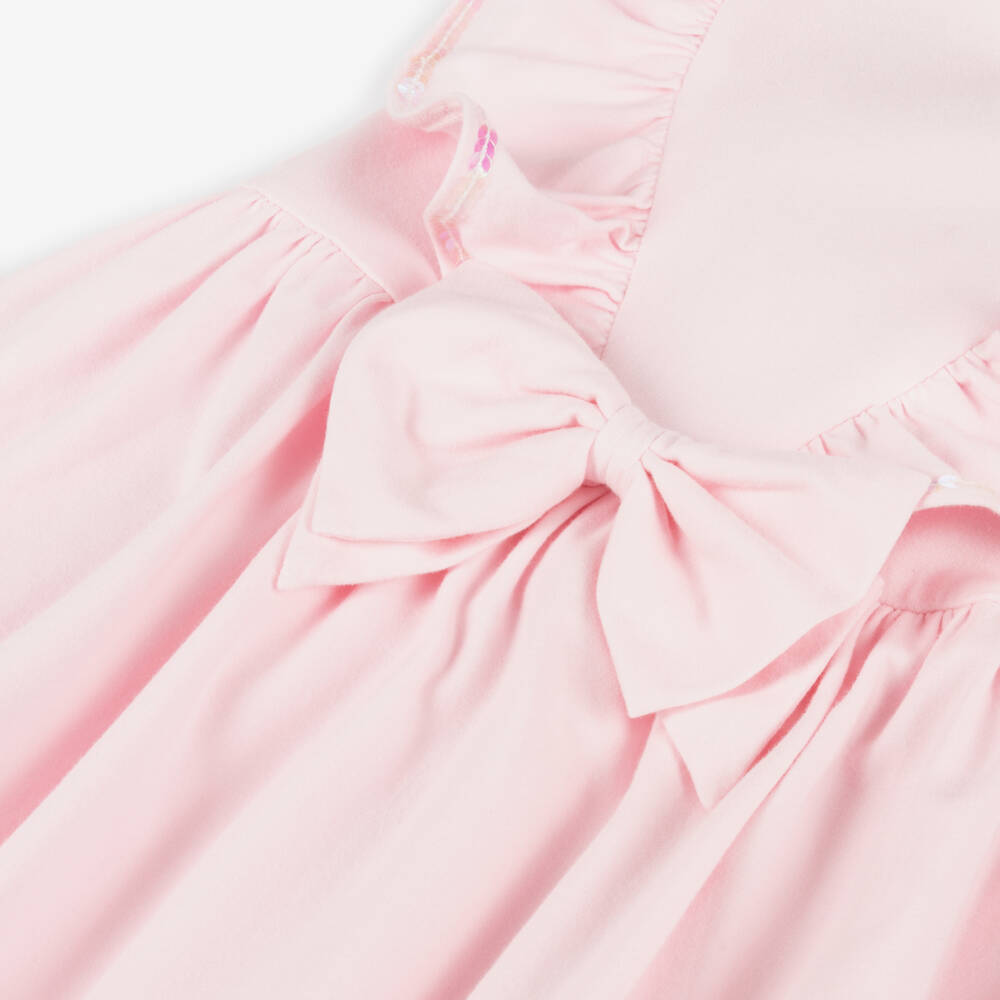 Caramelo Kids-Girls Blush Ruffle Dress Delight | Childrensalon Outlet