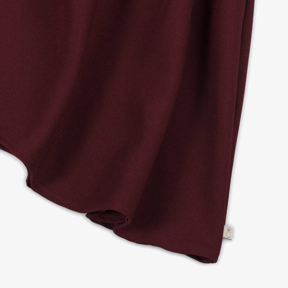 Caramelo Kids-Girls Burgundy Frilled Strap Dress | Childrensalon Outlet