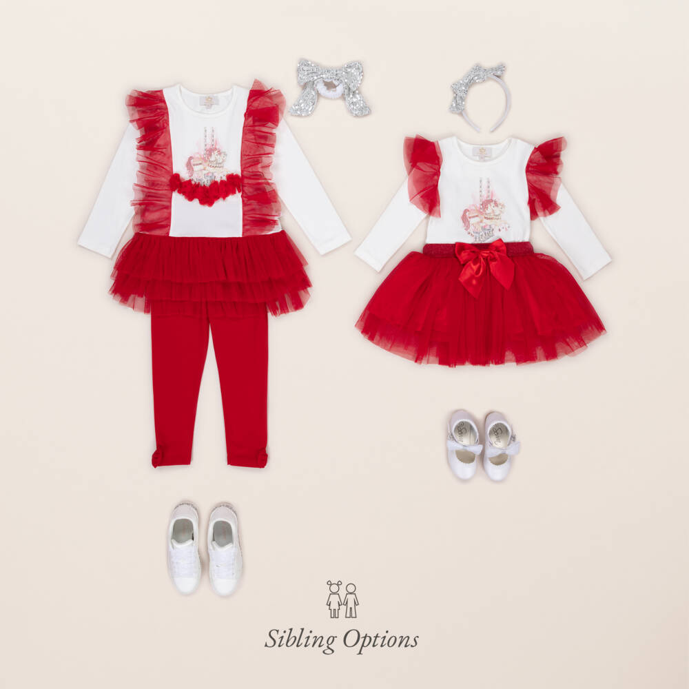 Caramelo Kids-Girls Carousel Cotton Legging Ensemble | Childrensalon Outlet