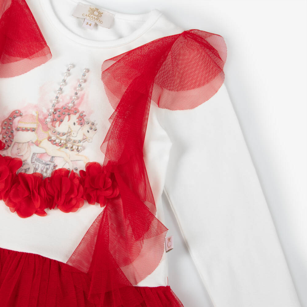 Caramelo Kids-Girls Carousel Cotton Legging Ensemble | Childrensalon Outlet