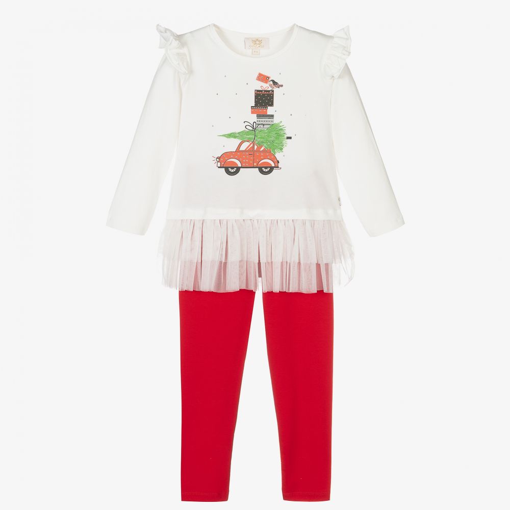 Caramelo Kids - Ensemble leggings Noël Fille  | Childrensalon