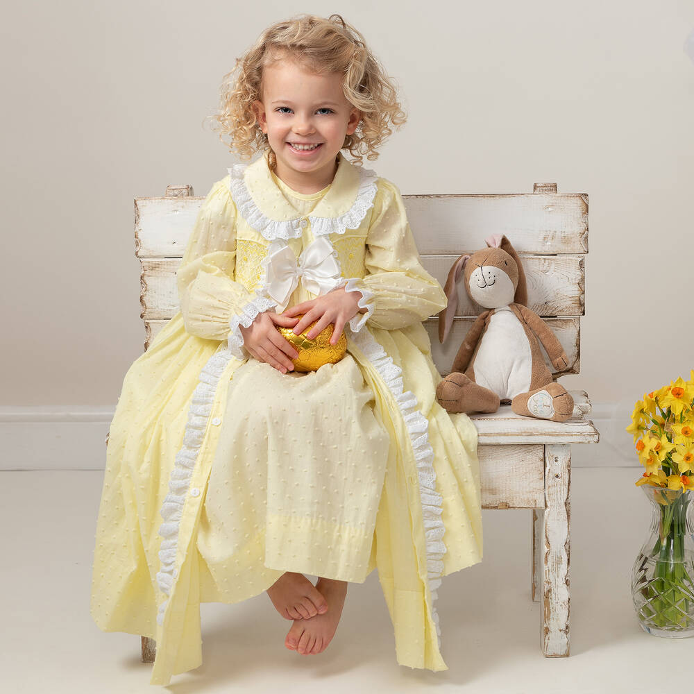 Girls cotton nightdress clearance