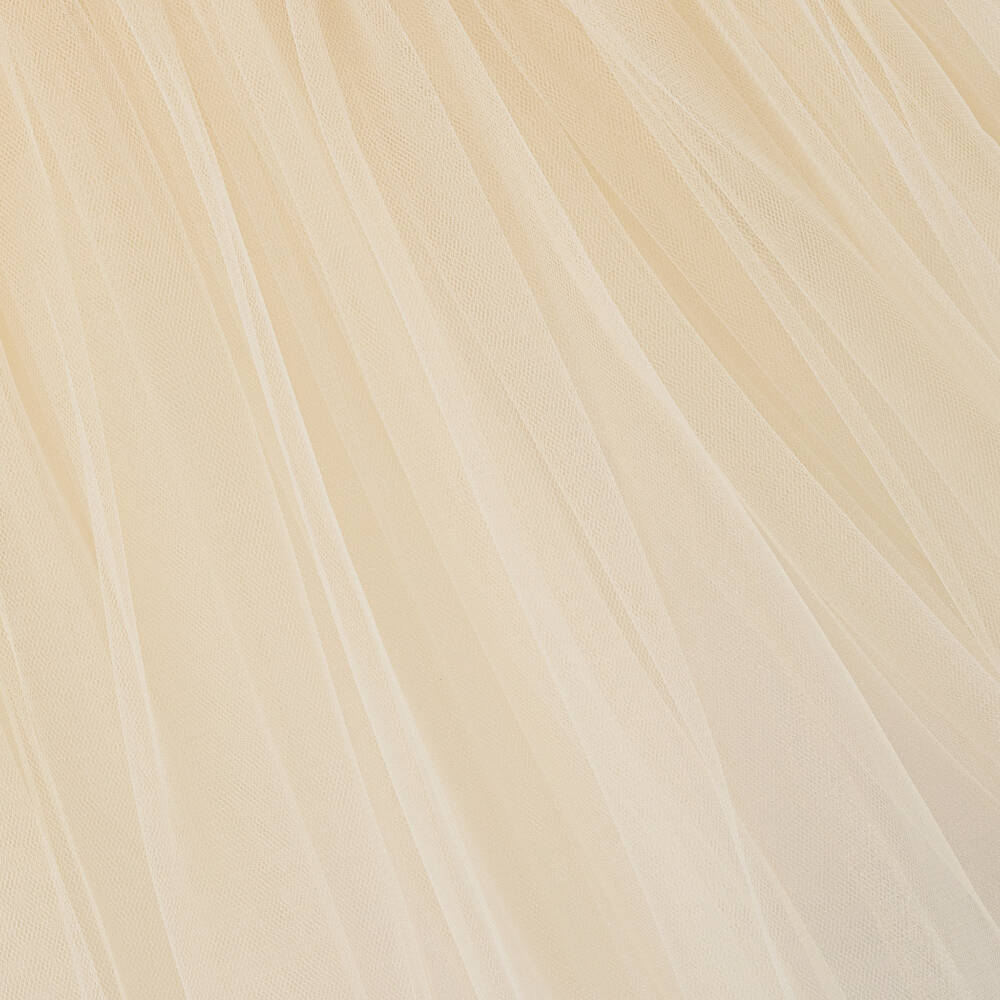 Caramelo Kids-Girls Cream Tulle Dress Ensemble | Childrensalon Outlet
