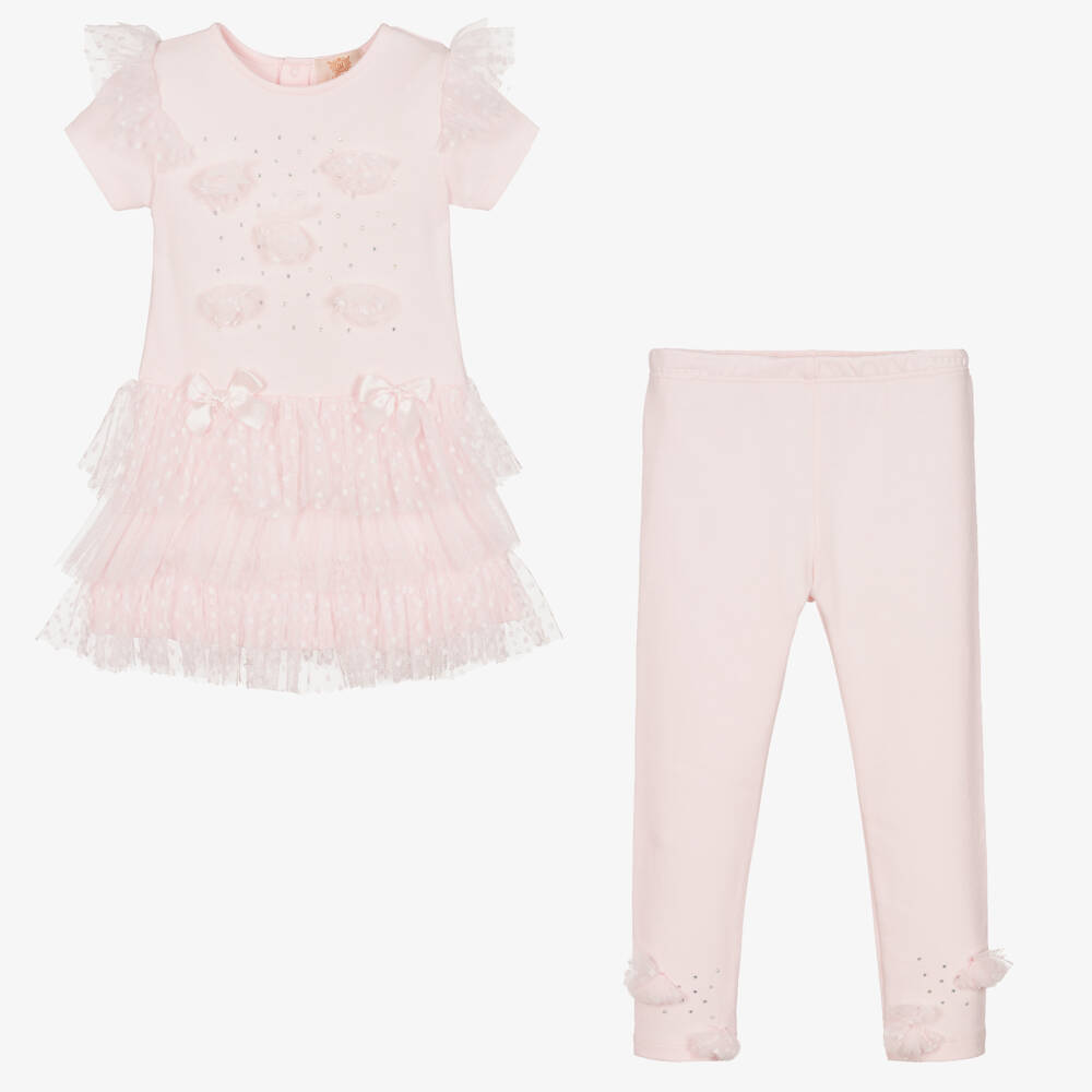 Caramelo Kids-Girls Diamanté Tunic and Leggings | Childrensalon Outlet