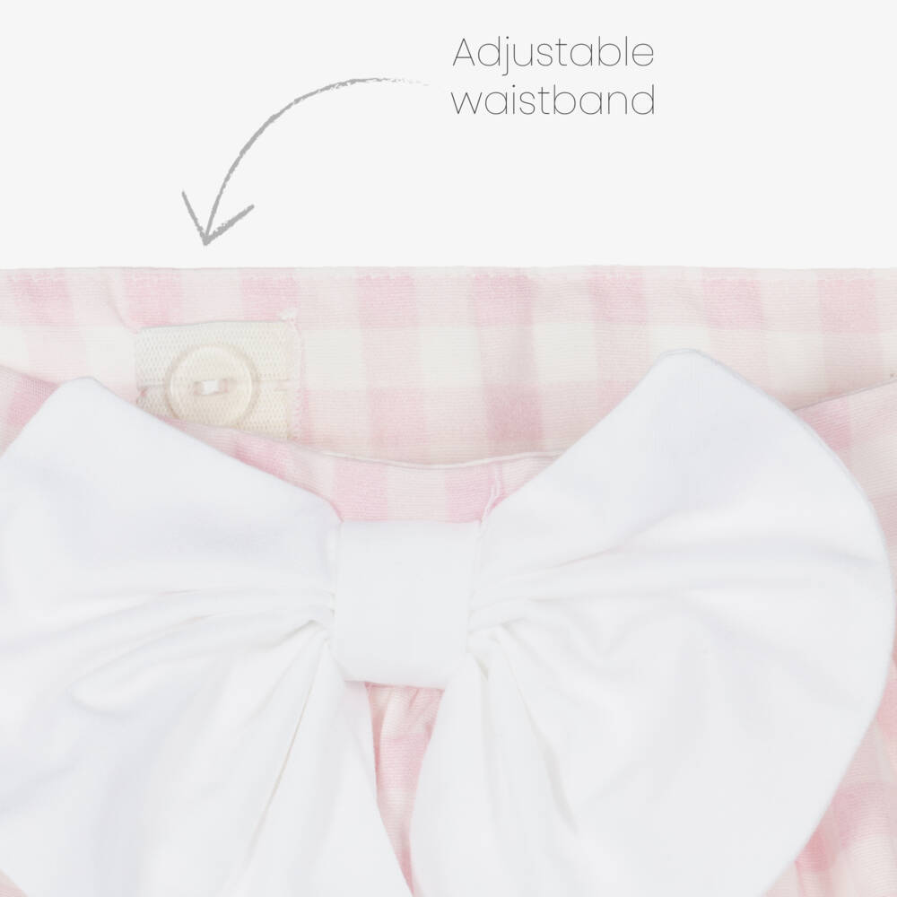 Caramelo Kids-Girls Gingham Cotton Skirt Ensemble | Childrensalon Outlet