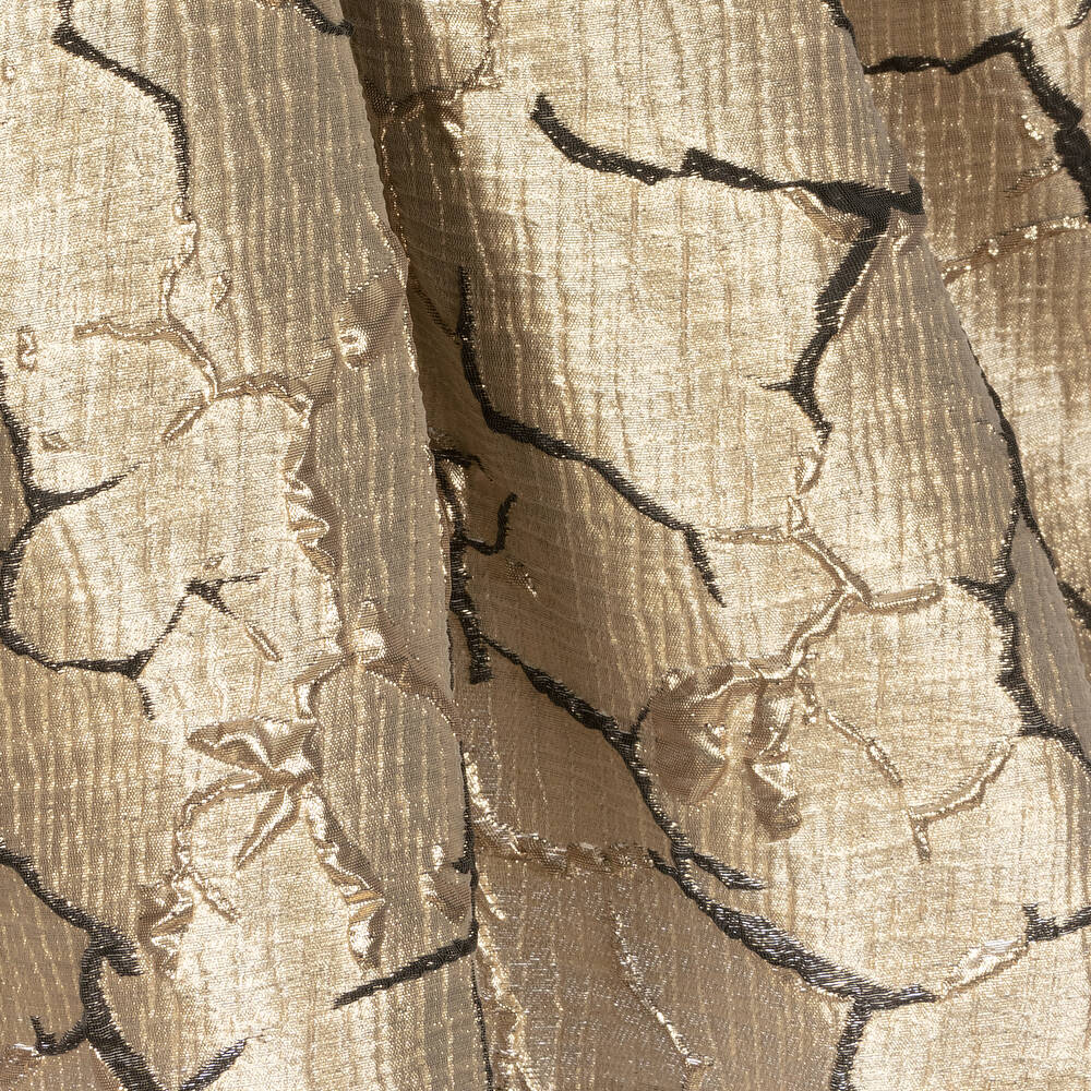 Caramelo Kids-Girls Gold Brocade Dress  | Childrensalon Outlet