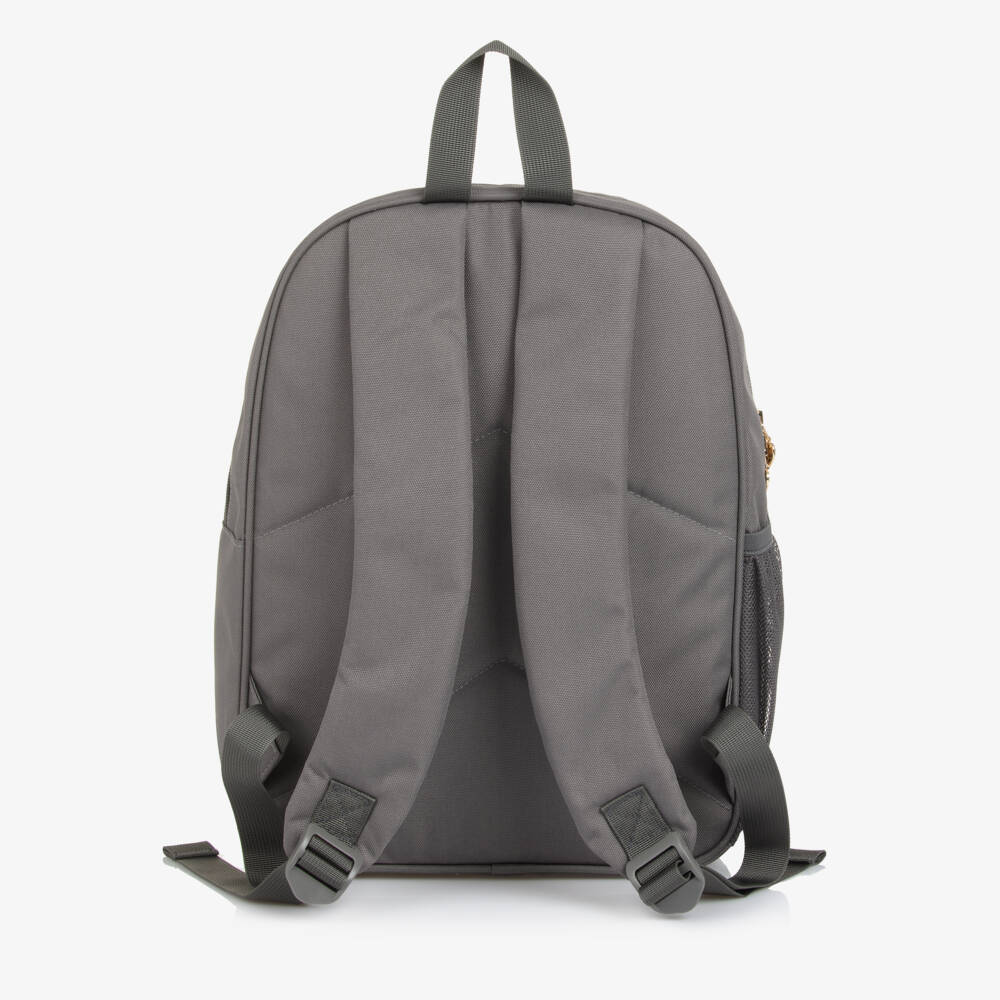 Caramelo Kids-Girls Grey Bow Backpack (35cm) | Childrensalon Outlet