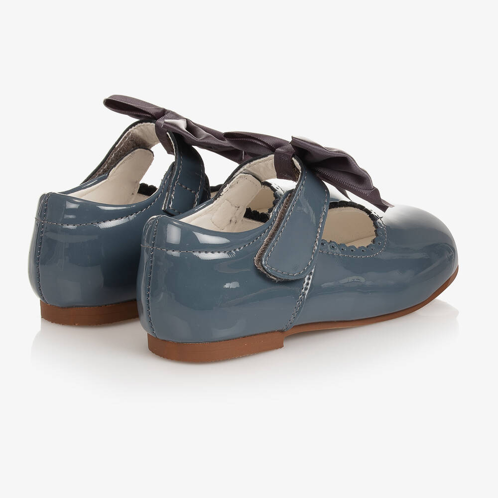 Girls grey patent shoes sales