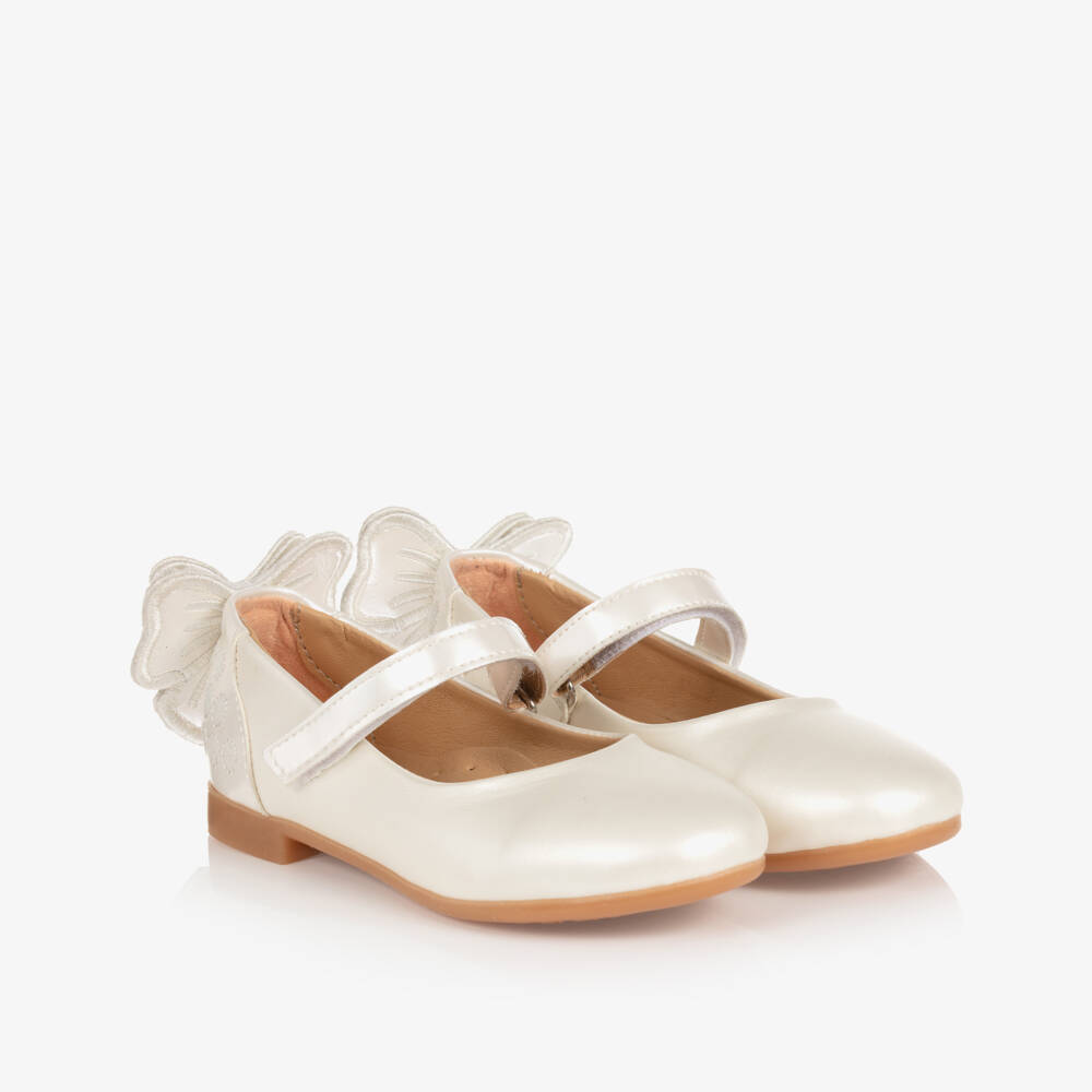 Caramelo Kids-Girls Ivory Ballerina Shoes | Childrensalon Outlet