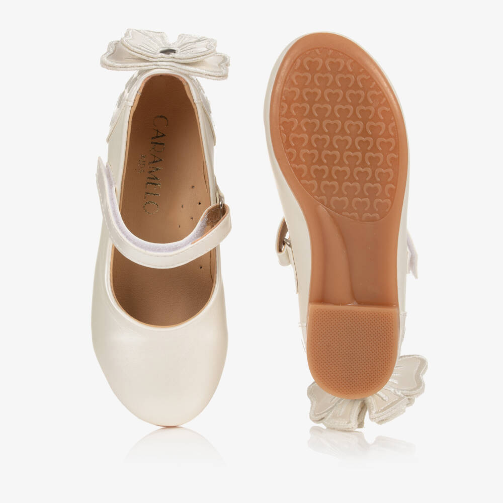 Caramelo Kids-Girls Ivory Ballerina Shoes | Childrensalon Outlet