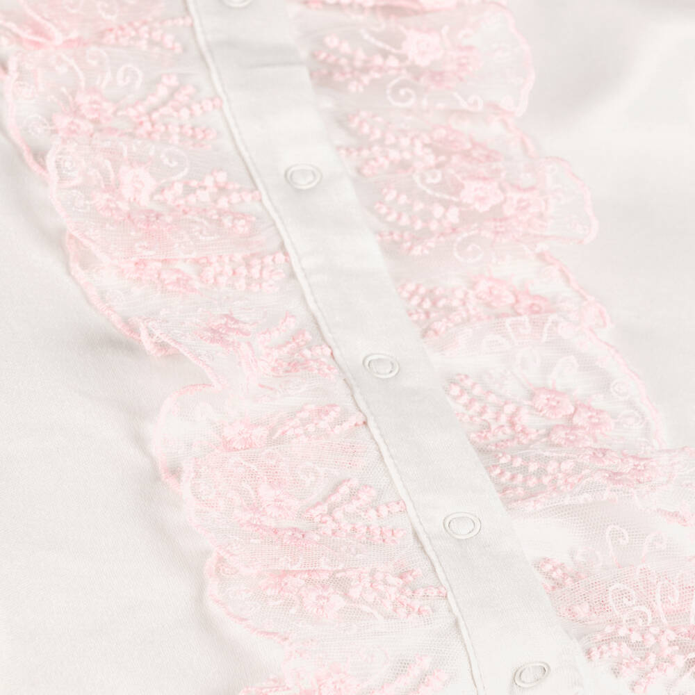 Caramelo Kids-طقم بيجاما قطنية عاجية للبنات | Childrensalon Outlet