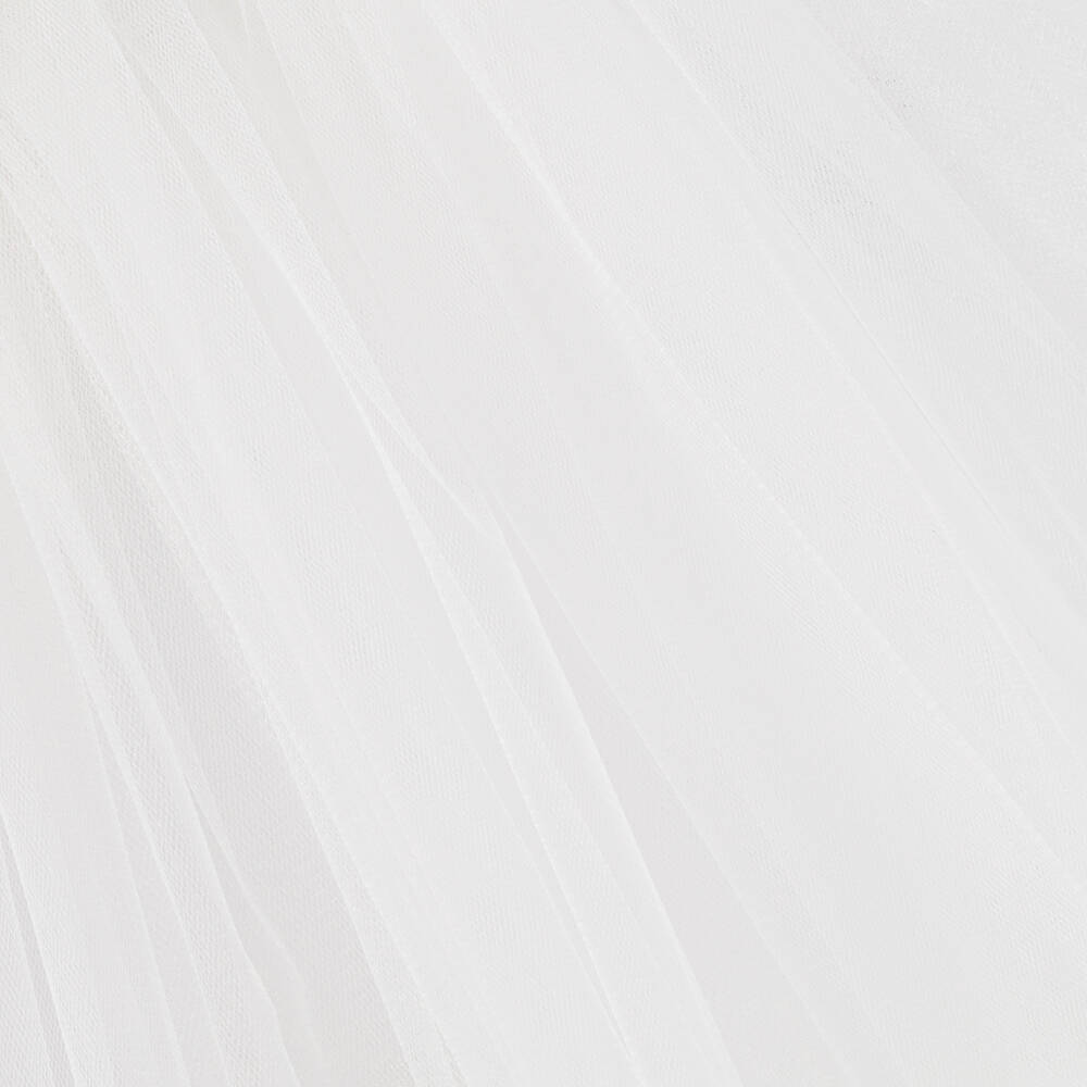 Caramelo Kids-طقم فستان قطن جيرسي وتول لون عاجي | Childrensalon Outlet