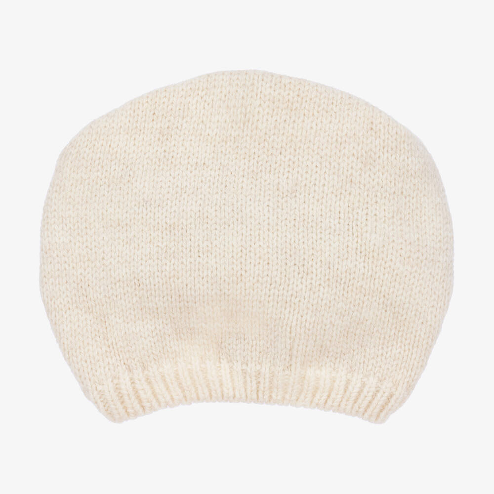 Caramelo Kids-Girls Ivory Knitted Turban Hat | Childrensalon Outlet