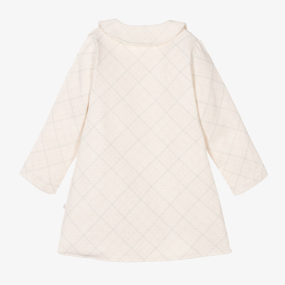 Caramelo Kids-Girls Ivory & Pink Tweed Coat | Childrensalon Outlet