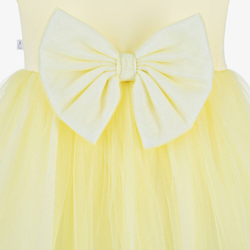 Caramelo Kids-Платье из лимонного тюля для девочек | Childrensalon Outlet