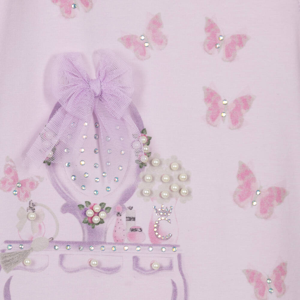 Caramelo Kids-Girls Lilac Purple Cotton Dress | Childrensalon Outlet