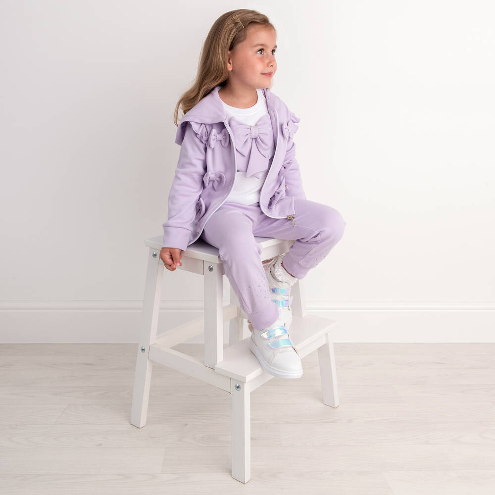 Girls purple tracksuit 2025