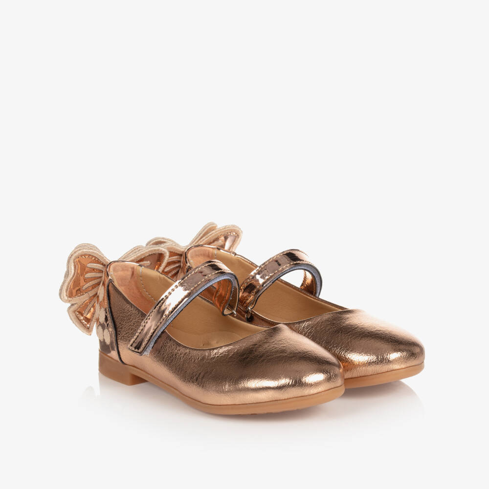 Caramelo Kids-Girls Metallic Ballet Pumps | Childrensalon Outlet