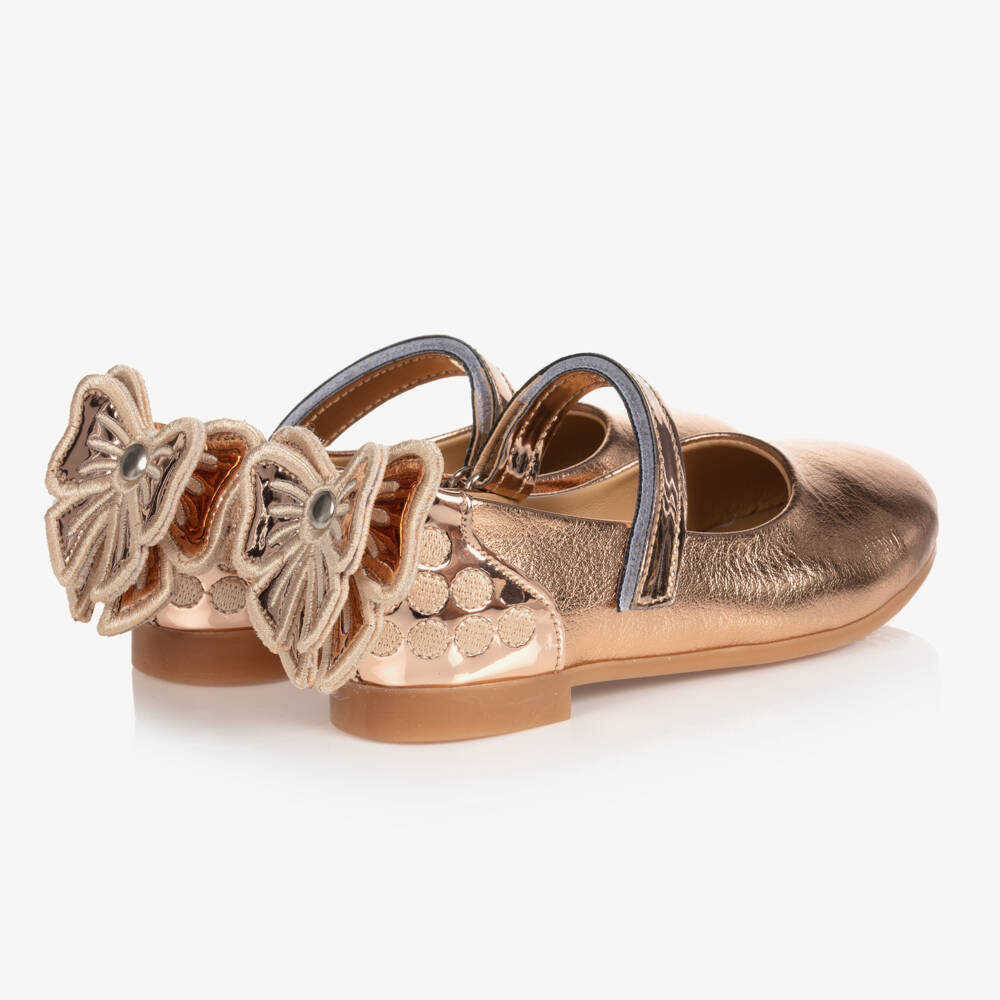 كاراميلو كيدز -باليرينا جلد لون روز ذهبي للبنات | Childrensalon Outlet