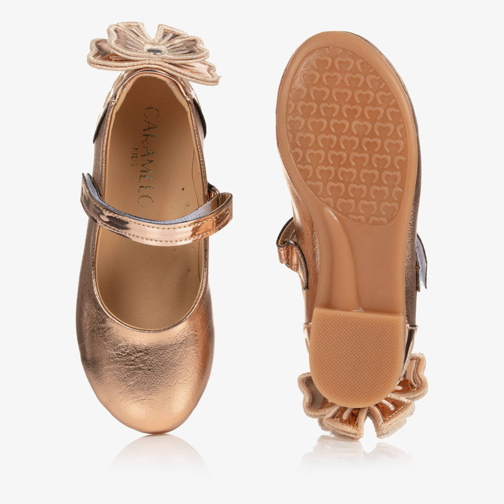 كاراميلو كيدز -باليرينا جلد لون روز ذهبي للبنات | Childrensalon Outlet