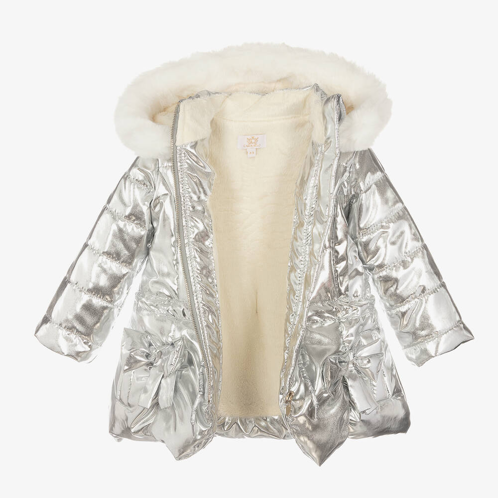 Kids metallic coat online