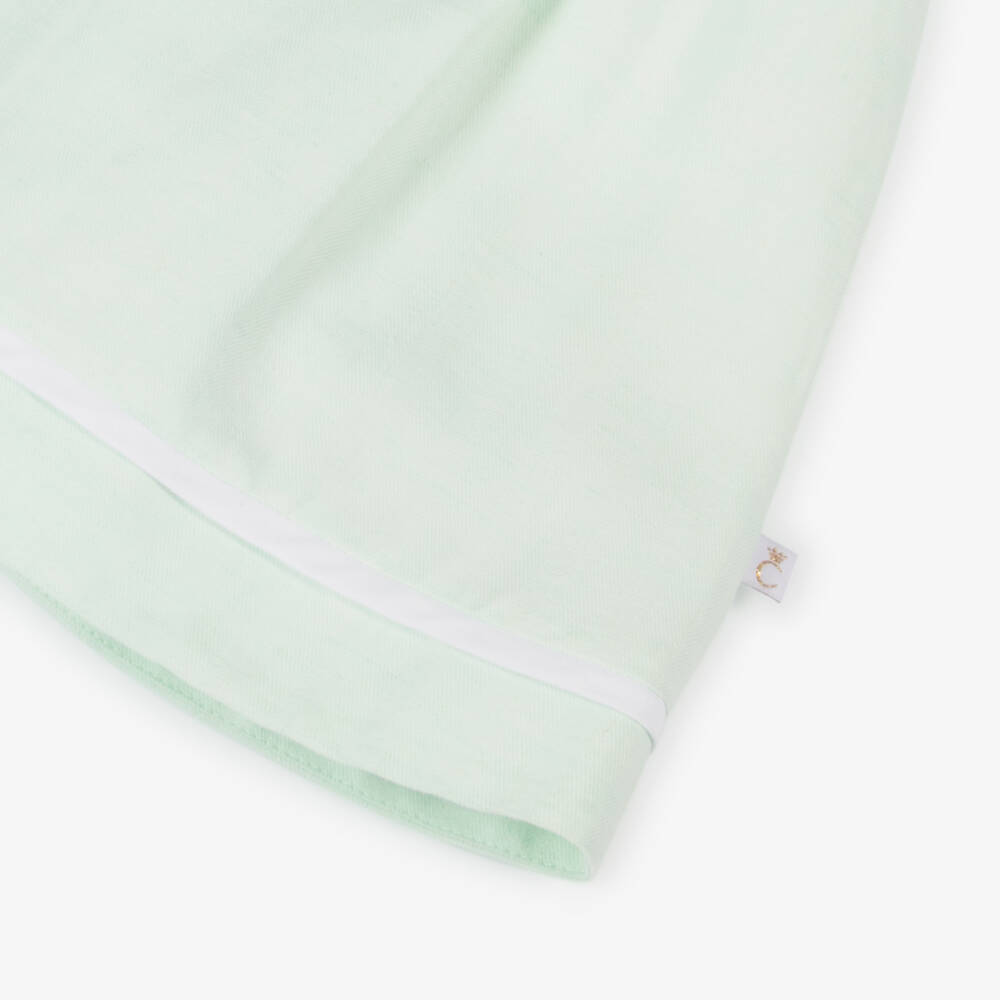 Caramelo Kids-Girls Mint Linen & Cotton Ensemble | Childrensalon Outlet