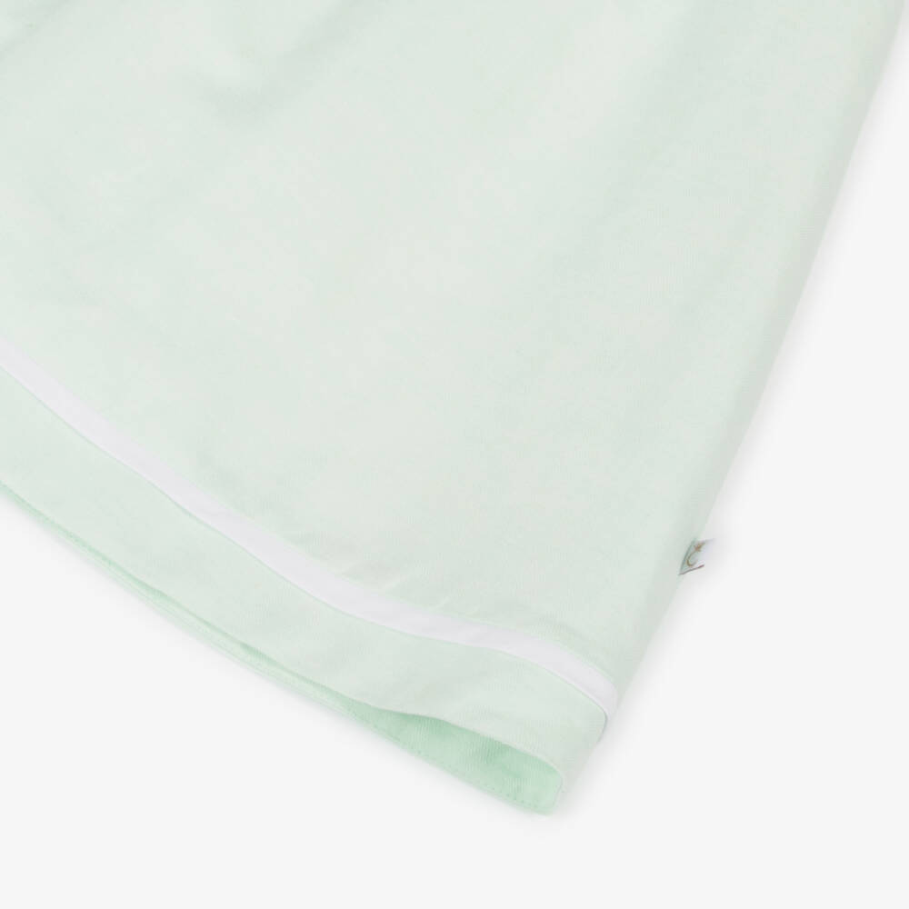 Caramelo Kids-Платье из льна и хлопка мятного цвета для девочек | Childrensalon Outlet