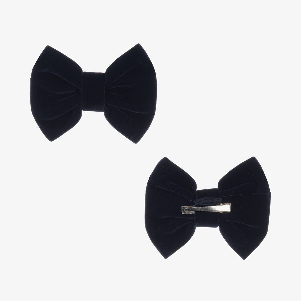 Caramelo Kids-Комплект с синей бархатной юбкой | Childrensalon Outlet