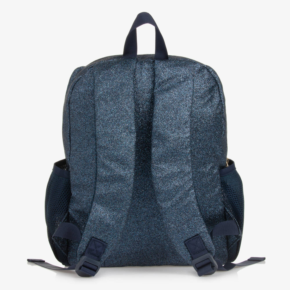 Caramelo Kids-Girls Navy Sparkle Bow Rucksack | Childrensalon Outlet