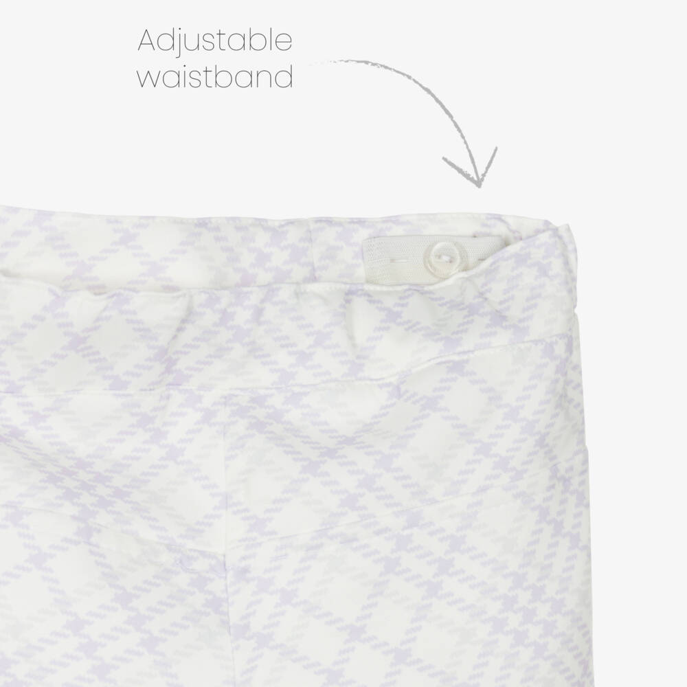 Caramelo Kids-Girls Pale Lilac Purple Shorts Set with Heart Motifs | Childrensalon Outlet