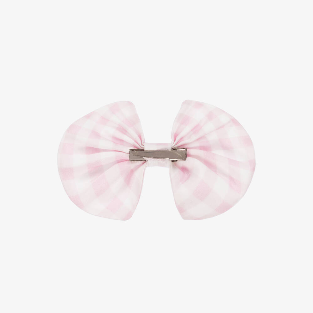 Caramelo Kids-Girls' Pastel Check Bow Clip | Childrensalon Outlet