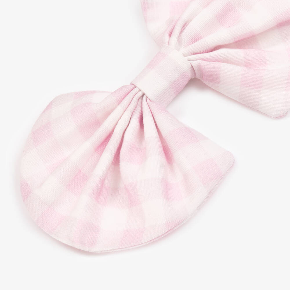 Caramelo Kids-Girls' Pastel Check Bow Clip | Childrensalon Outlet