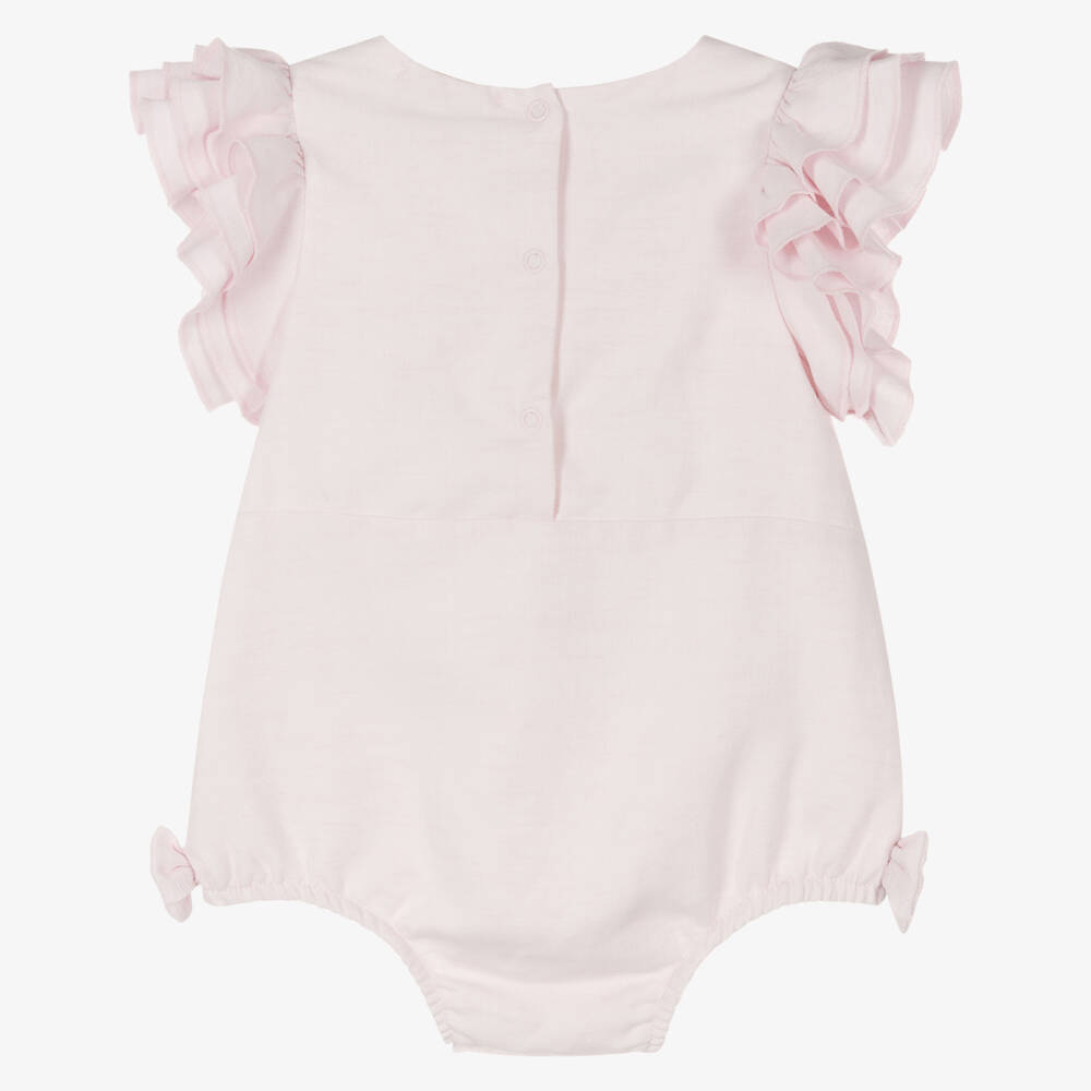Caramelo Kids-Girls Pastel Pink Frilled Shortie | Childrensalon Outlet