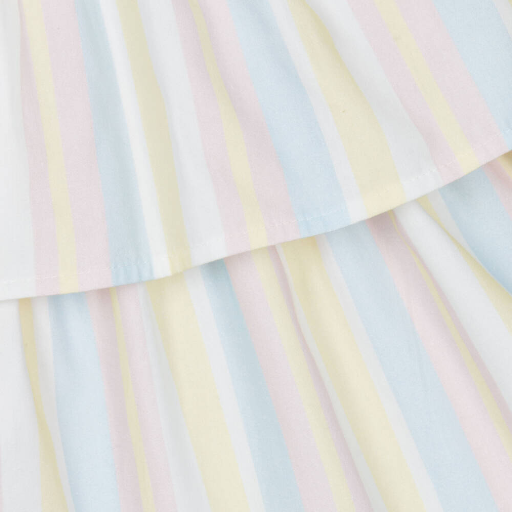 كاراميلو كيدز -فستان مخطط بألوان قوس قزح للبنات | Childrensalon Outlet