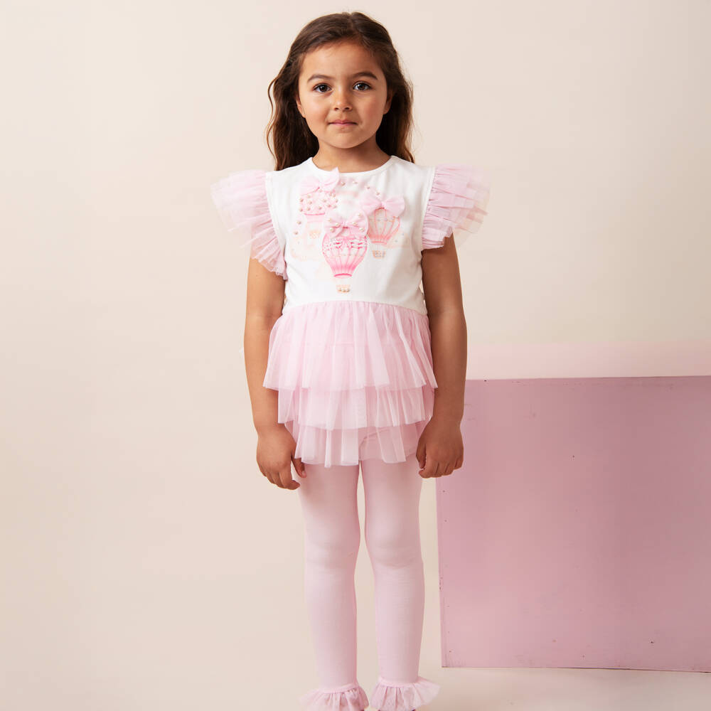 Caramelo Kids-Girls Pink Balloon Adventure Ensemble | Childrensalon Outlet