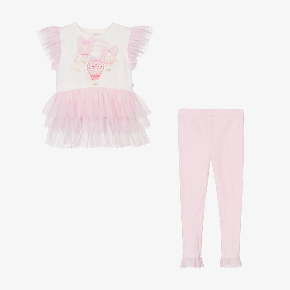 Caramelo Kids-Girls Pink Balloon Adventure Ensemble | Childrensalon Outlet