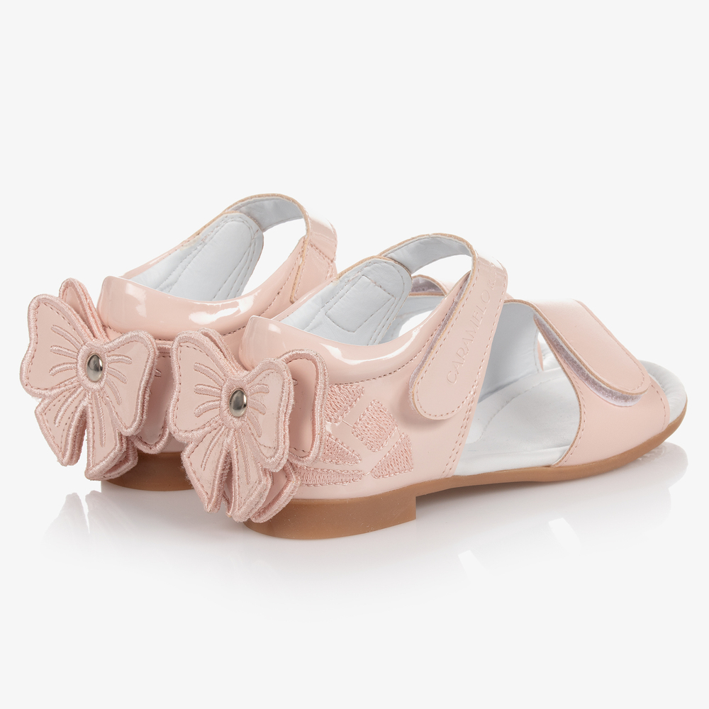 Caramelo Kids-Розовые сандалии с бантиками для девочек | Childrensalon Outlet