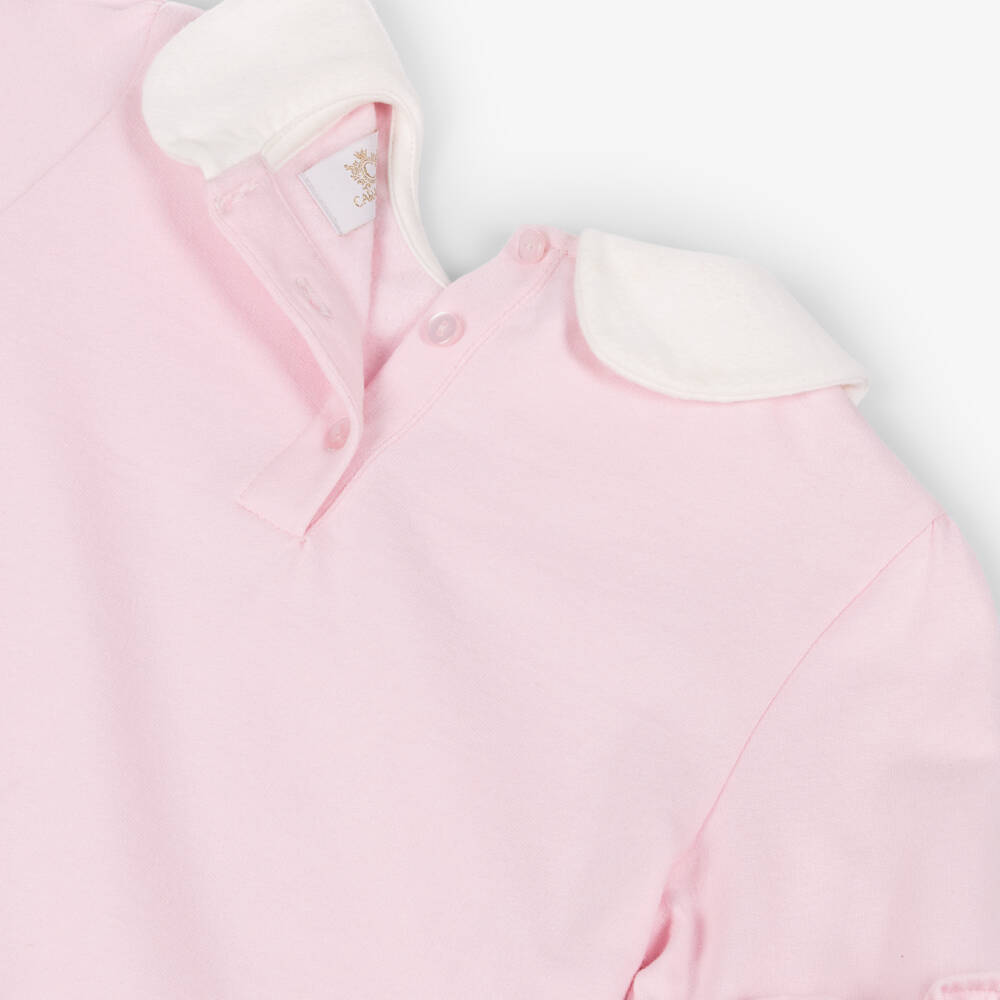 Caramelo Kids-طقم بناتي وردي مع ليجنز برسومات القلعة | Childrensalon Outlet