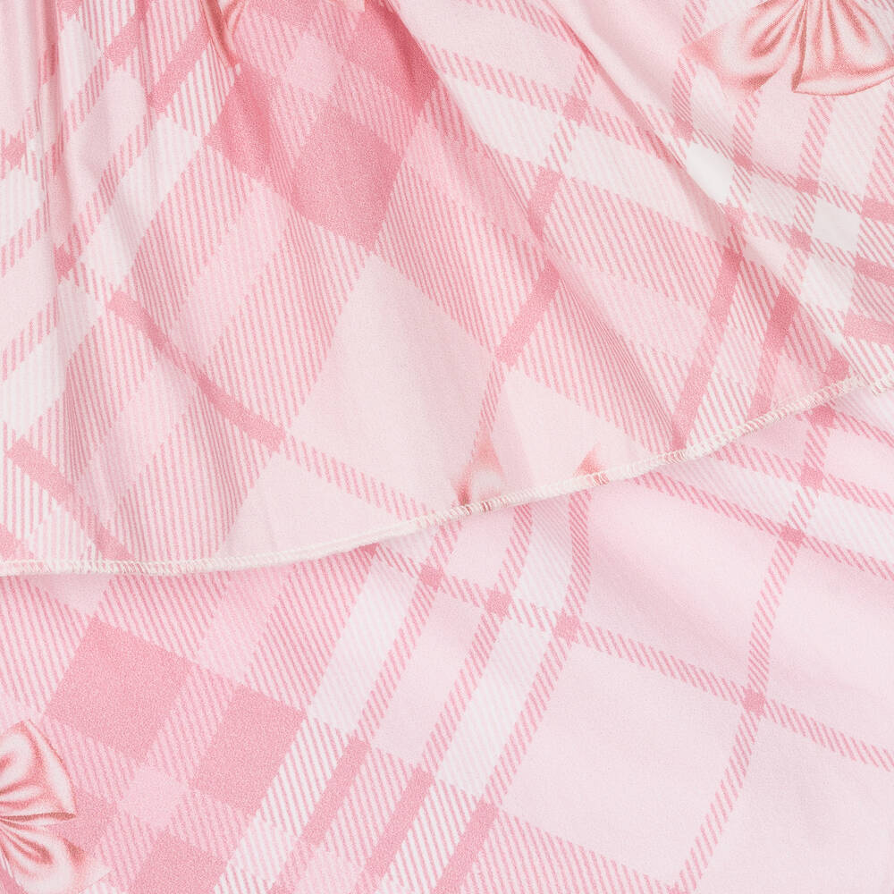Caramelo Kids-Girls Pink Check Dress Set  | Childrensalon Outlet