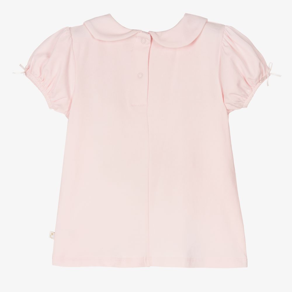 كاراميلو كيدز -تيشيرت قطن جيرسي لون زهري للبنات | Childrensalon Outlet