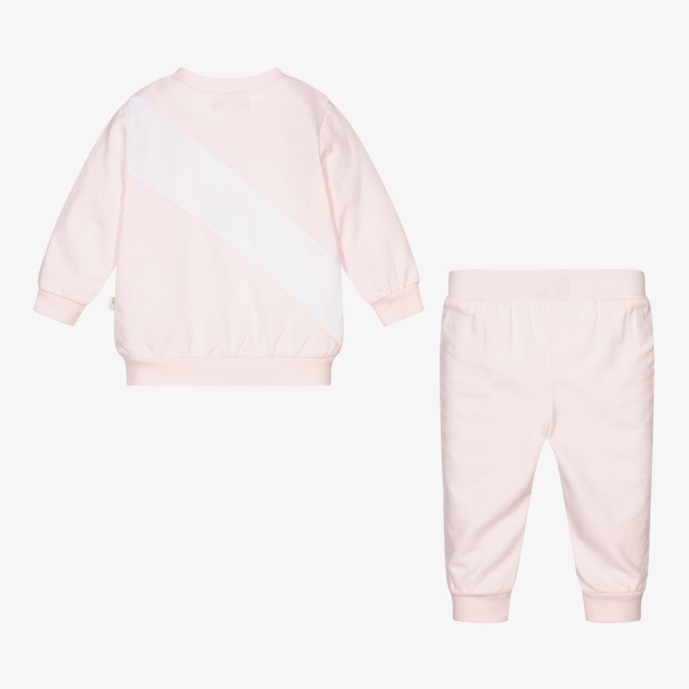 Caramelo Kids-Розовый спортивный костюм из хлопка для девочек | Childrensalon Outlet