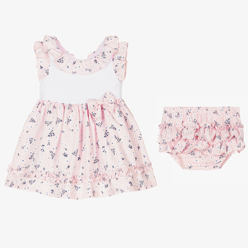 Caramelo Kids-Розовое платье и трусики в цветочек для девочек | Childrensalon Outlet